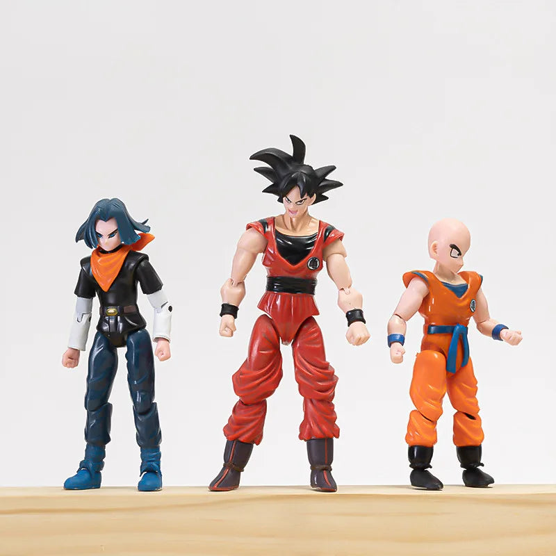Hot-blooded Super Anime Action Figures Set - Son Goku Son Gohan Vegeta
