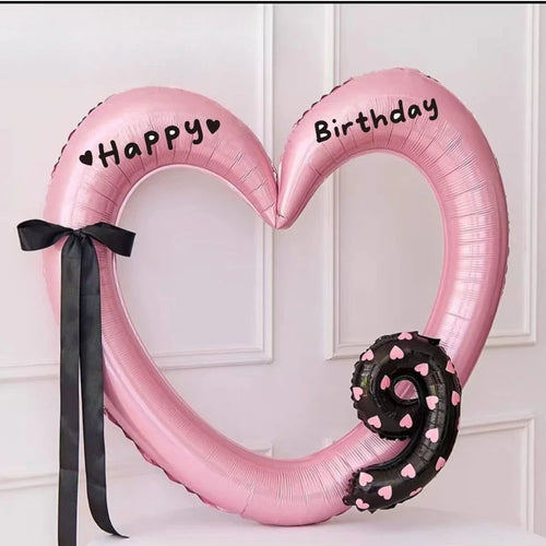 Hollow Out Love Heart Balloon Birthday Party Decoration Cute Love