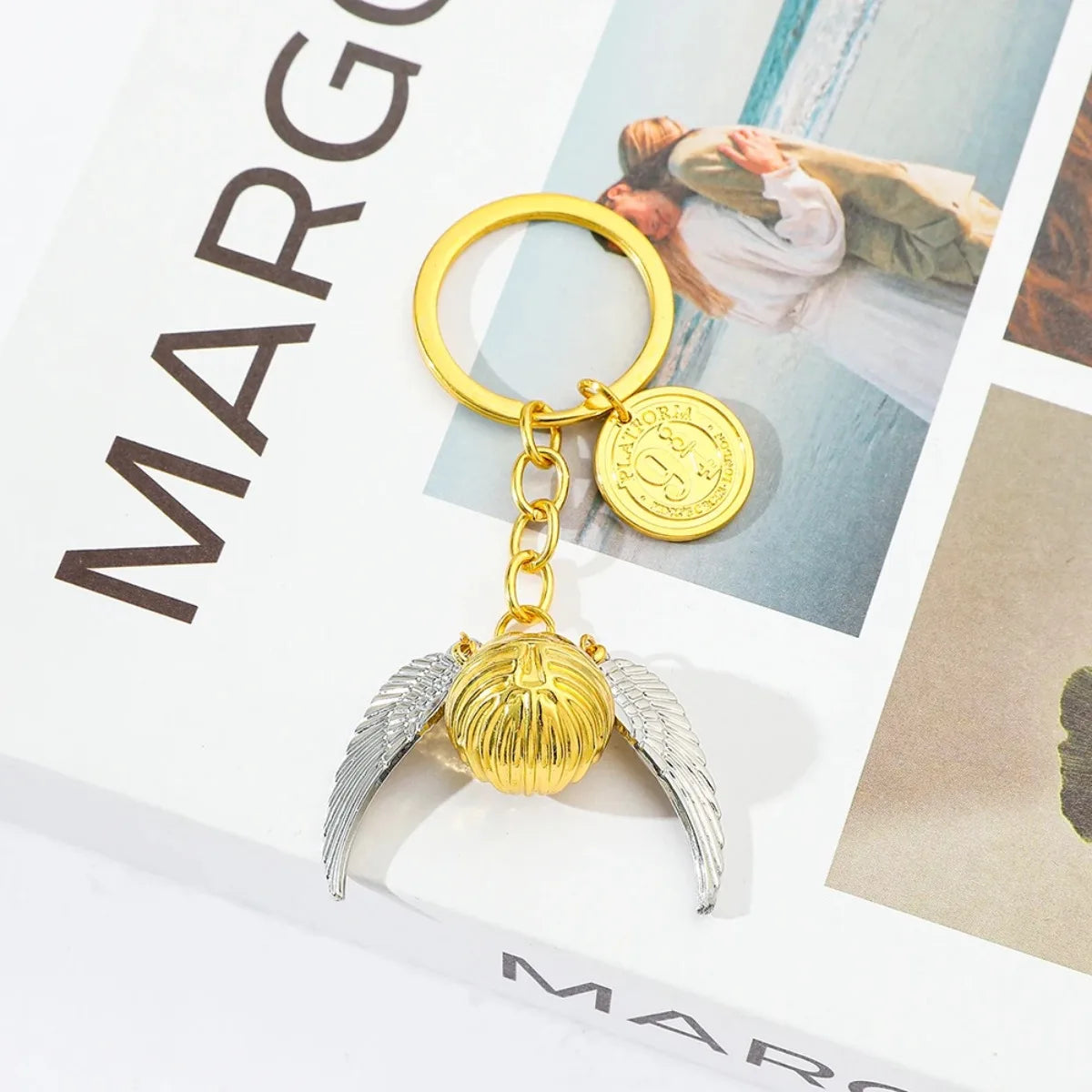 Keychain Golden Snitch Pendant Fashion Trend Backpack Accessory for