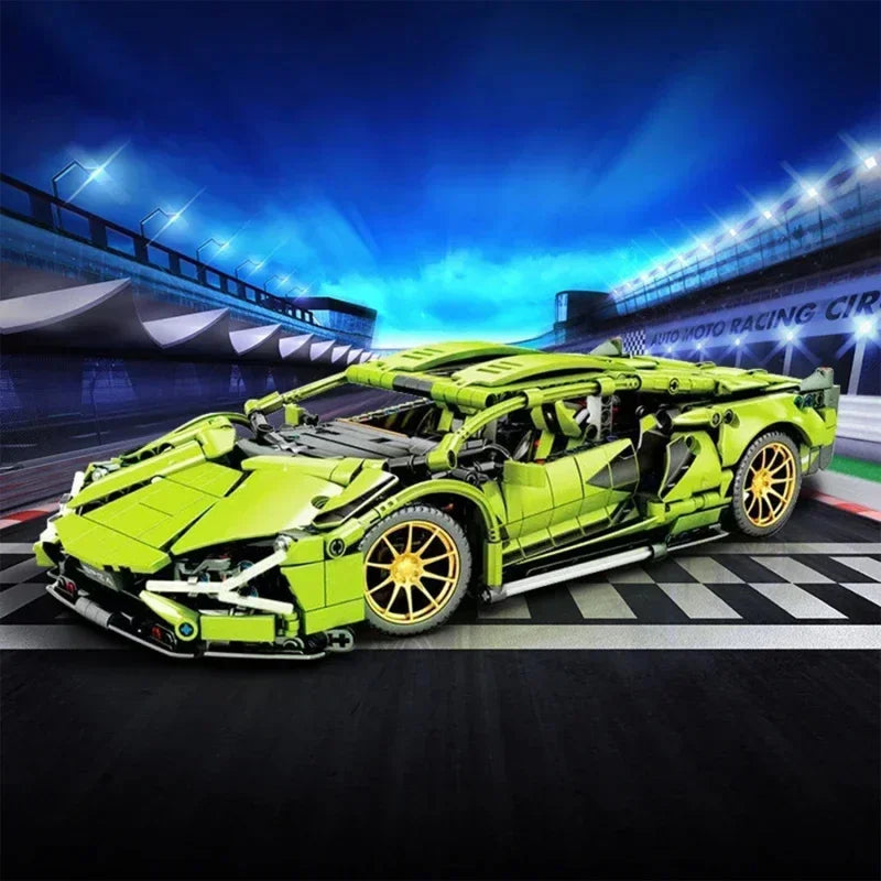 City Technical Famous Racing Sport Car Model Building Blocks