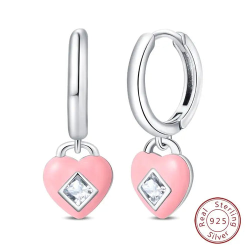 Hot 925 Sterling Silver Earrings Charm Simple Shining Lotus Zircon