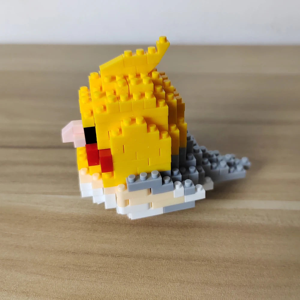 Parrot and Little Bird Building Blocks Toy:Adorable Design,, Visually