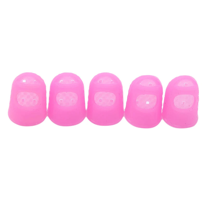 5pcs/Lot Multifunctional Silicone Thimbles Hollowed Out Breathable