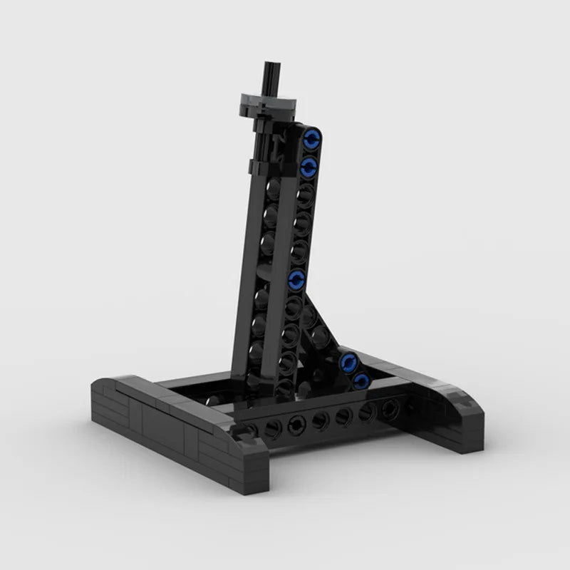 Fighter bracket model creative MOC assembly building blocks, DIY