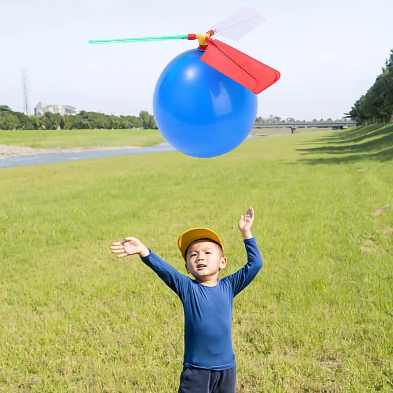 5PCS Propeller Balloon Helicopter Toys Children's DIY Balloon with