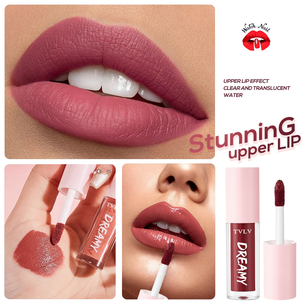 10 Pieces/Set Lip Gloss Velvet Lipstick: Waterproof and Long-Lasting