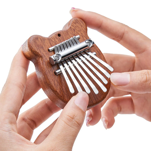 Mini Kalimba 8 Key Thumb Piano 1 Pack Water Drop Style Cute Instrument