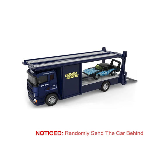 Scale 1:64 Container Alloy Trailer Model Toy Car Diecast Metal Movable