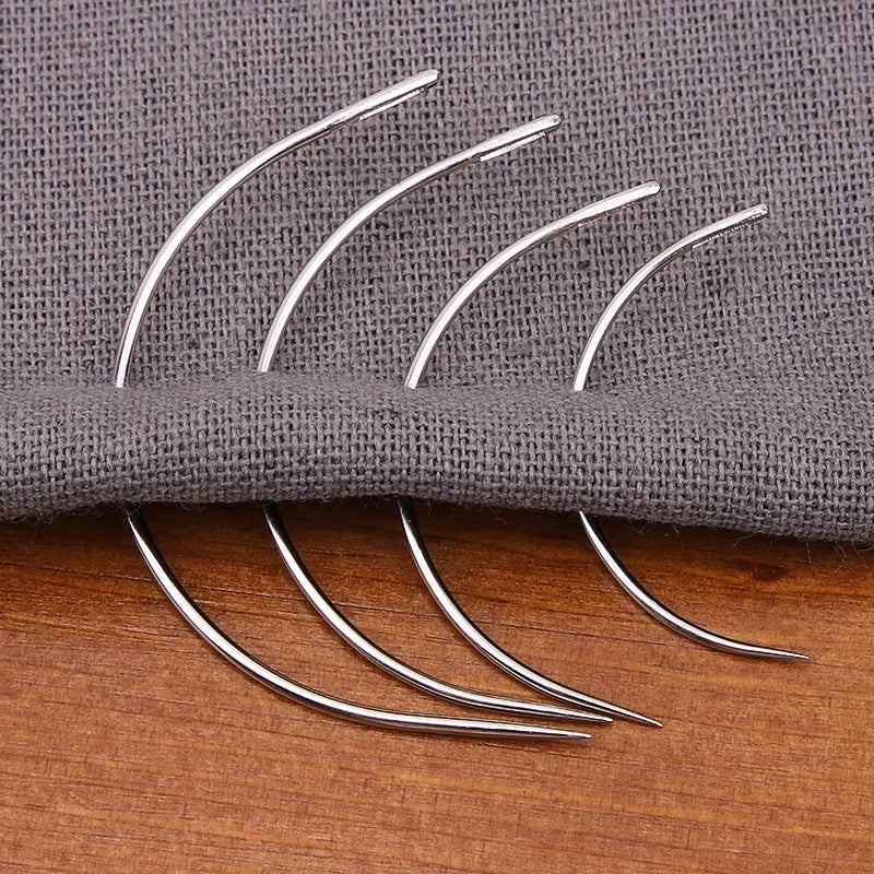 4Pcs Sewing Curved Needle Leather Craft Sewing Accessories C Type