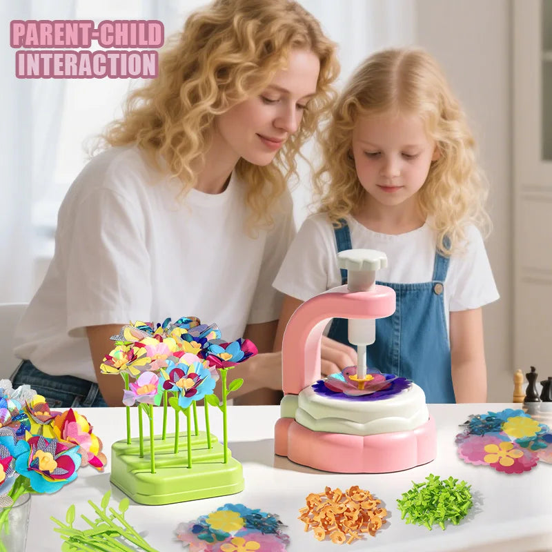 Fabric Flower Bouquets Toys DIY Craft Kits Toys for Kids Handmade