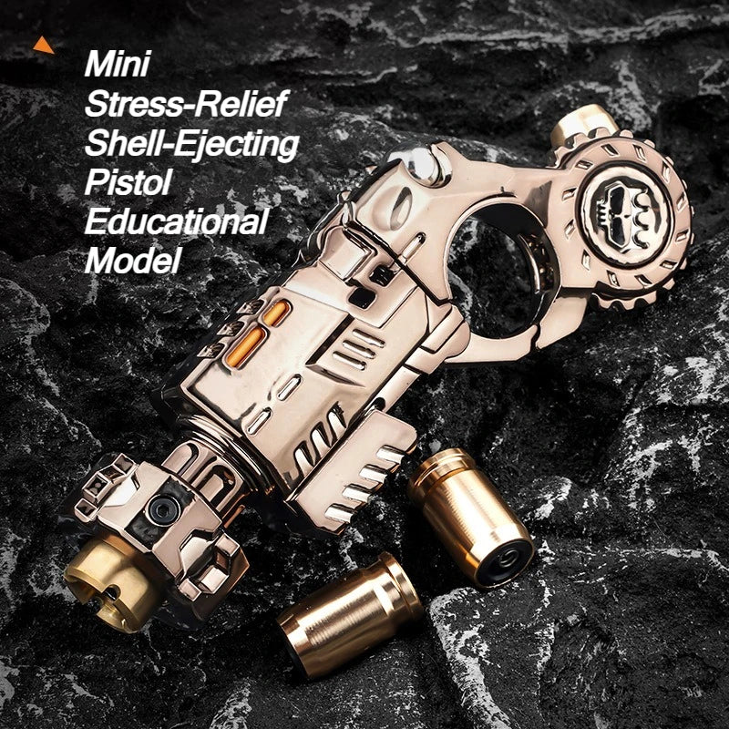 Shell-Ejecting Alloy Toy Pistol Set Stress Relief Fidget Sensory Toy
