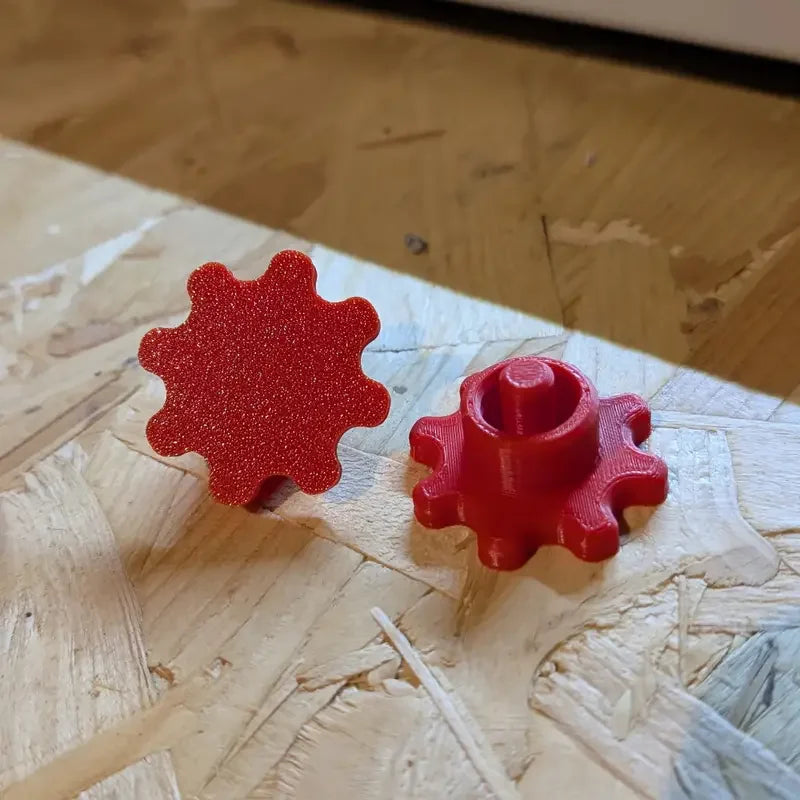 2pcs Flexible Gear-Style Tube Caps, Durable Plastic, Prevents Glue
