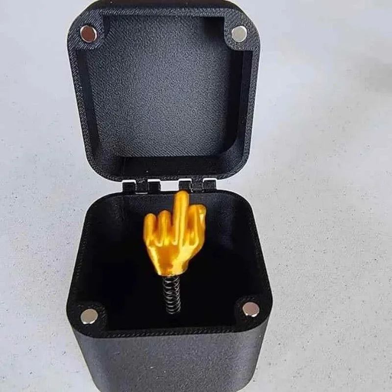 Out of the box pop-up Middle Finger Gift Box Creative Desk Home Decor