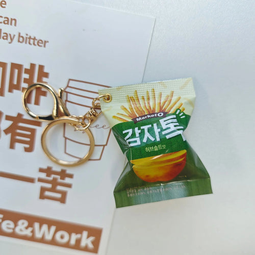 Simulation Instant Noodles Keychain On The Phone Mini Snacks Pendant
