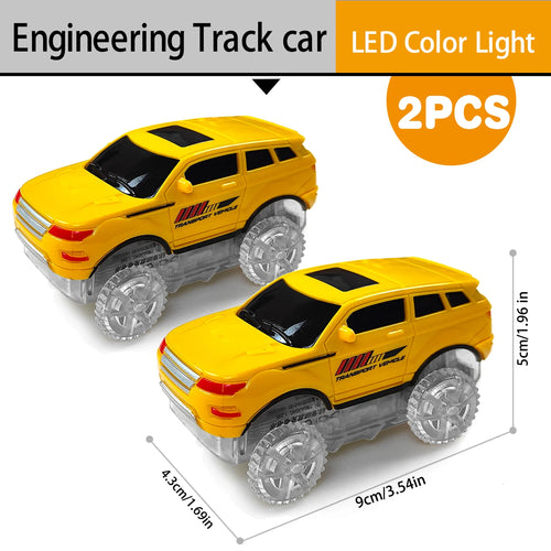 Children Electric Magical Flexible Track Toy Car Engineering Car Kids