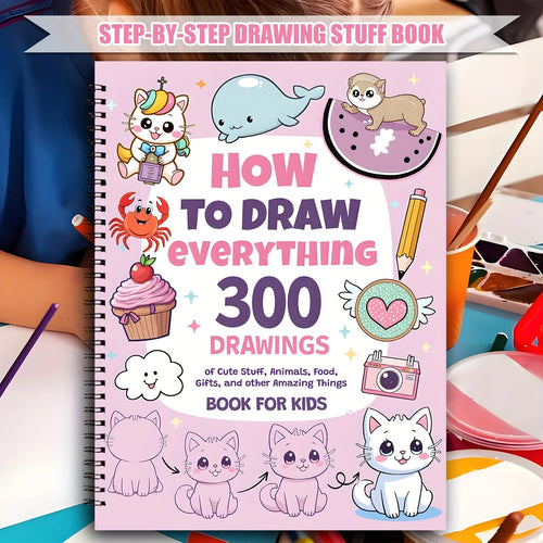 How to Draw Anything for Painting Enthusiast, 300 Cute Step-by-Step