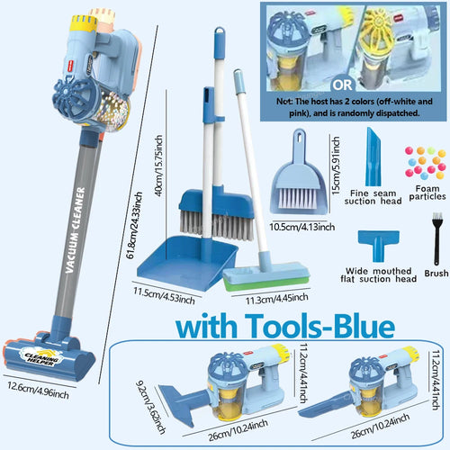 Kids Simulation Electric Vacuum Cleaner Cleaning Set for Toddlers Role