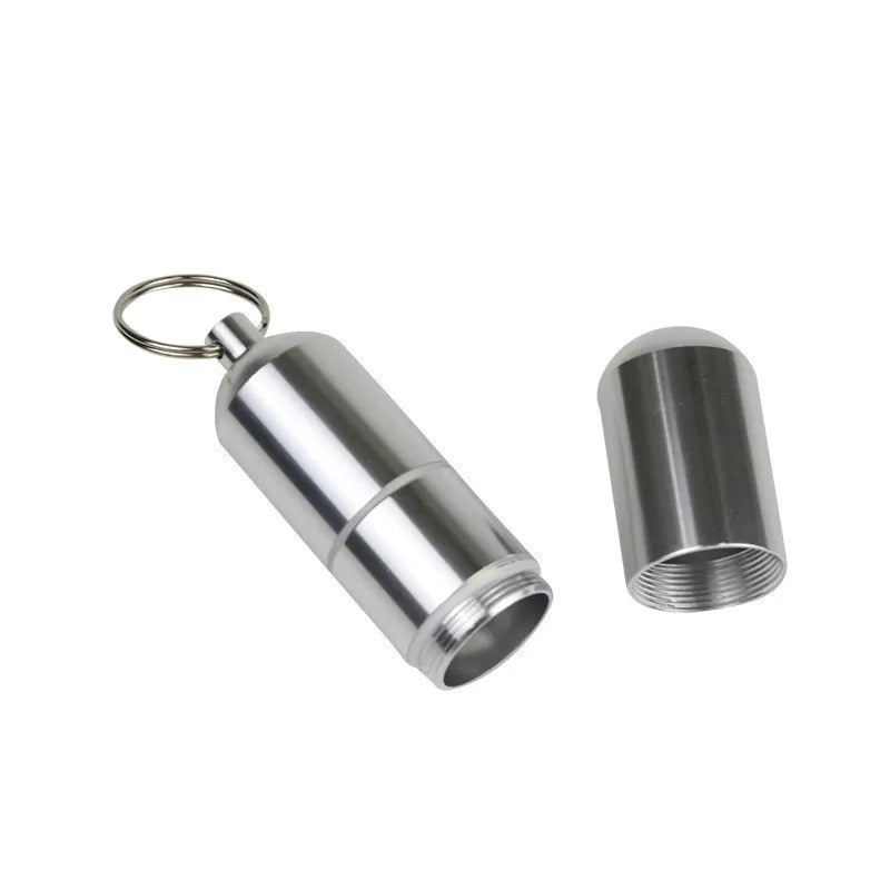 Silver Aluminum Waterproof Cigarette Box Multi-Purpose Pill Toothpick