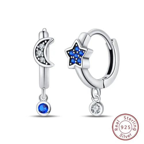 Hot 925 Sterling Silver Earrings Charm Simple Shining Lotus Zircon