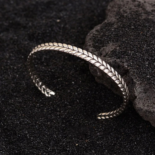 XIYANIKE Vintage Thai Silver Lotus Flower Cuff Bracelet For Women Girl