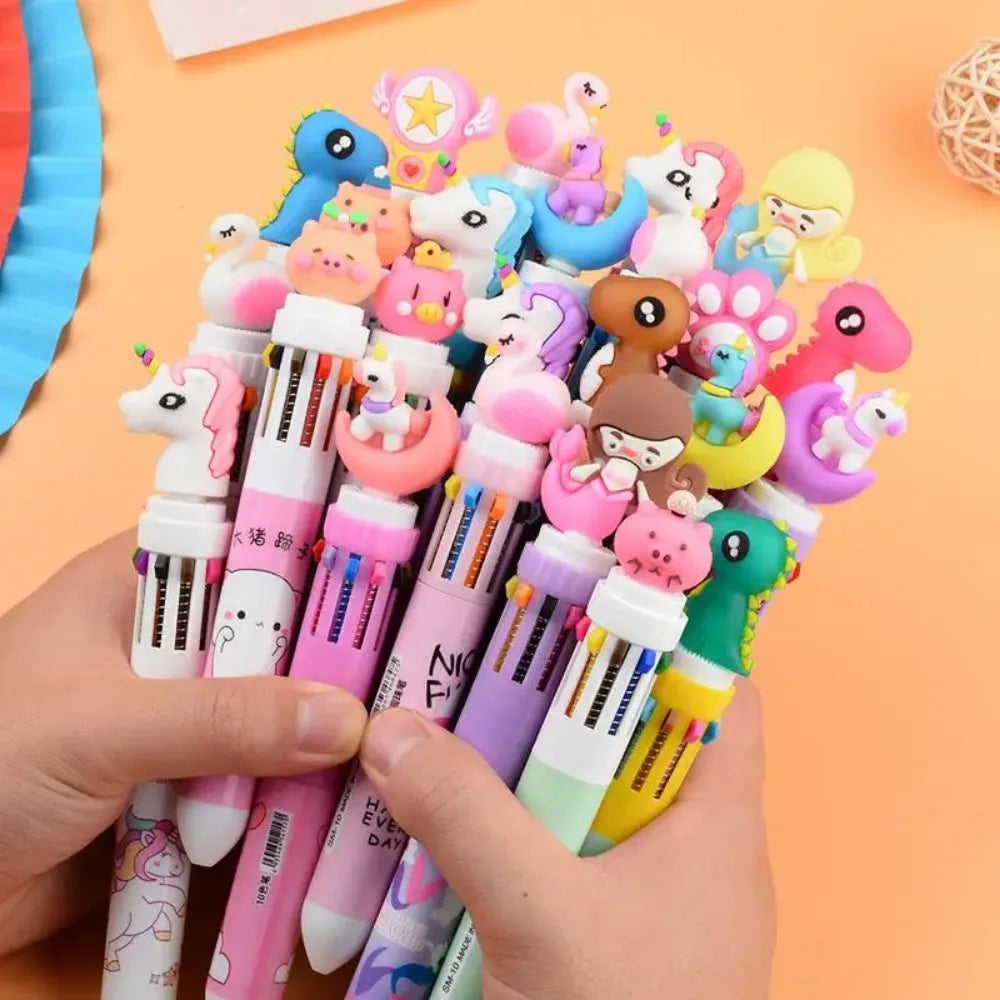 5-20 Pcs10 Color Cartoon Pen Kids Gifts Birthday Party Children's