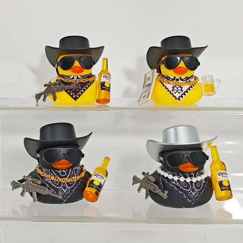Cowboy Rubber Duck Car Ornament for Jeep Duck Car Dashboard