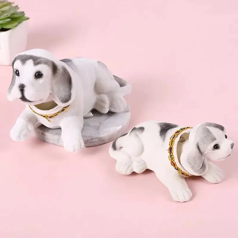 Car Ornaments Shaking Head Dog Doll, Cute Nodding Puppy Dashboard Toys