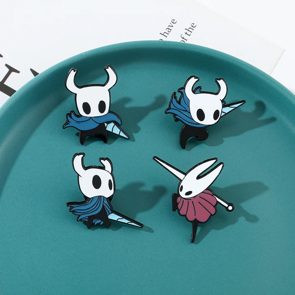 Hollow Knight Enamel Pins Cute Cartoon Metal Brooch Game Jewelry Badge