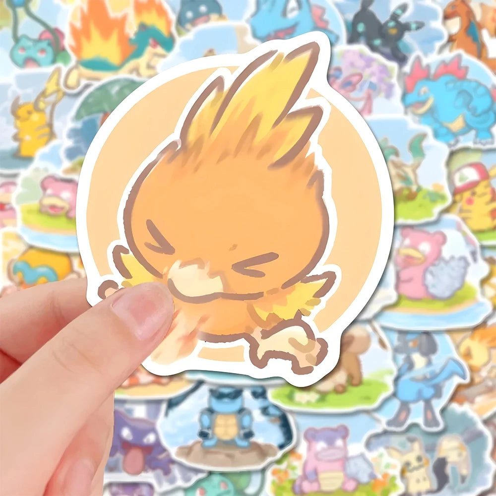 10/30/63pcs Cute Anime Pokemon Stickers Pikachu Cartoon Decals DIY