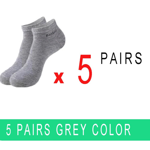 5/10/15/20 Pairs Bamboo Fiber Ankle Socks Men‘s And Women Soft and