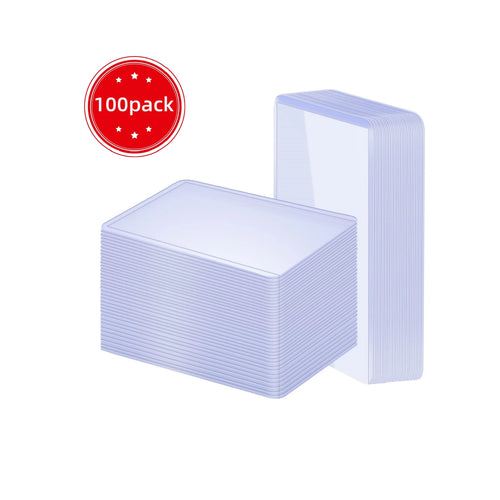 3" x 4" Clear Regular Toploaders for Cards with Card Sleeves Bundle