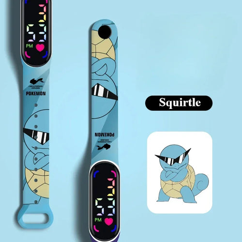 Pokemon Watch Pikachu Gengar, LED Digital Waterproof Watch for Kids,