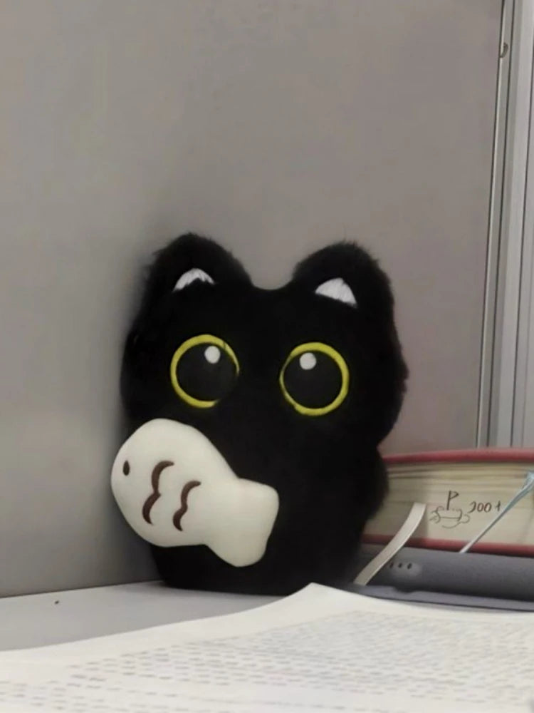 Dark Shadow Cat, For Lonely Bags, Soft Velvet Fur, Plush Key Chain