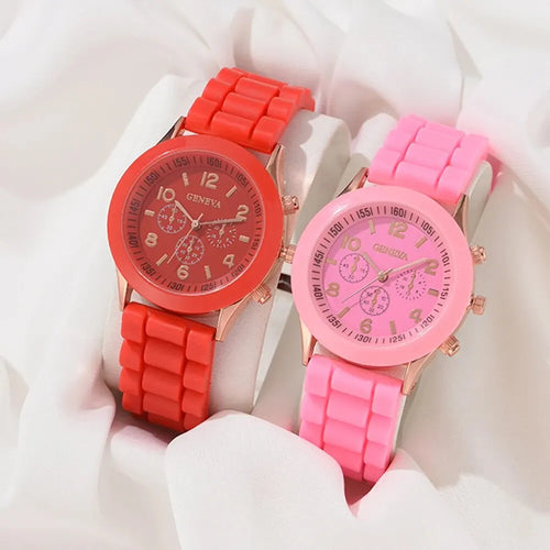 2Pcs Luxury Women's Watch Set Fashion Luxury Elegant Alloy Wristwatch