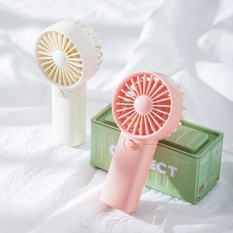2025 Cute Mini Fan Portable Handheld Fan Lightweight Handy Fan Pocket
