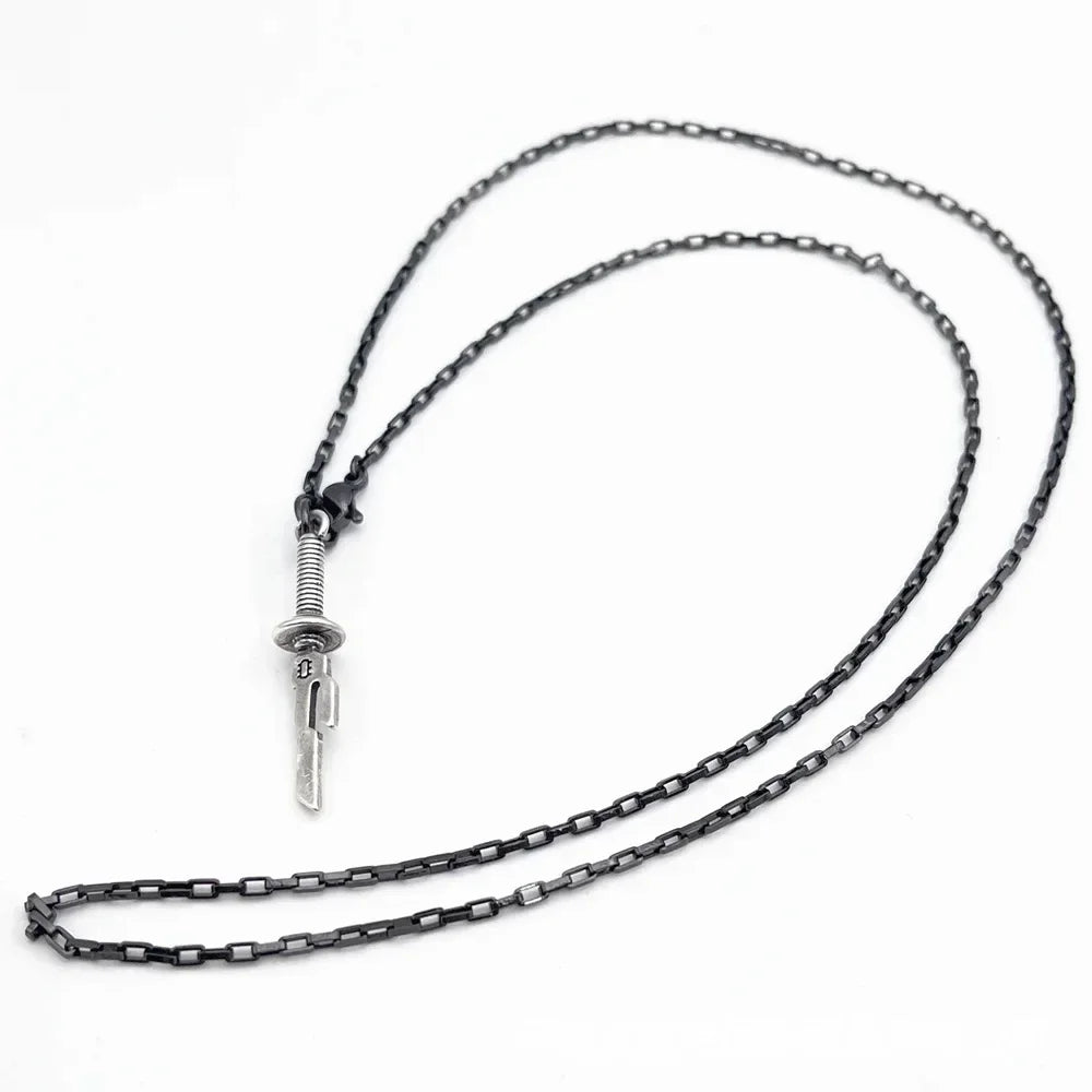 Anime Jujutsu Kaisen Fushiguro Toji Cosplay Necklace Unisex Sword