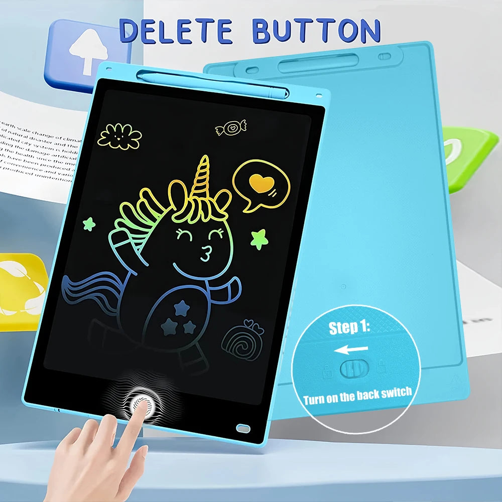 16/12/10.5/8.5Inch LCD Writing Tablet Color Drawing Board Doodle