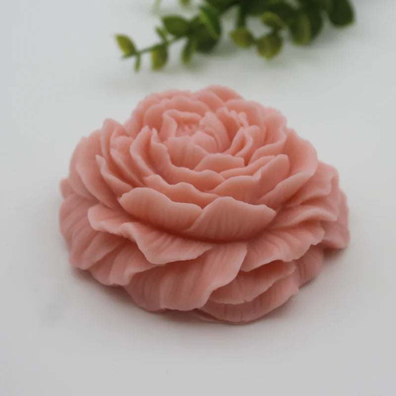 Large Peony Flower Silicone Candle Mold Diy Handmade 3D Rose Candle