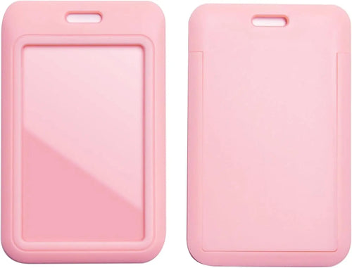 1 Pcs Sliding ID Badge Holder with Clear Window,ID Card Protector for