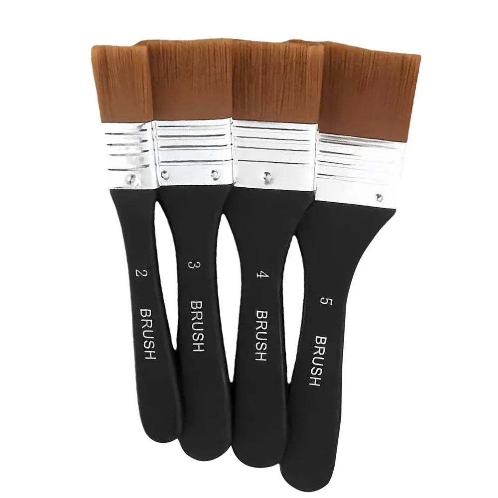 Paint Brush, Flat Bright Paint Brushes Craft Basecoating Paint Brushes