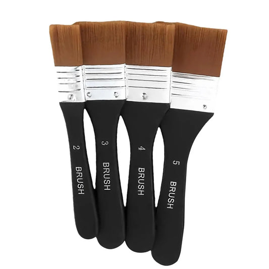 Paint Brush, Flat Bright Paint Brushes Craft Basecoating Paint Brushes