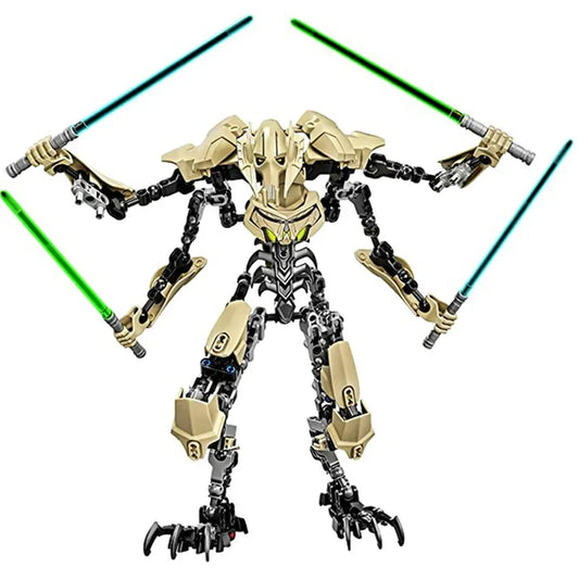 32cm Ksz714 Star Toy Anime General Robot Grievous With Lightsaber Hilt