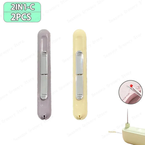 2 In 1 Needle Threader and Seam Ripper Tool Multifunctional Sewing