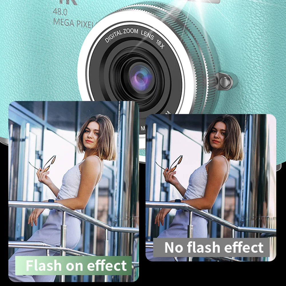 4K Digital Camera Beauty Filters 48MP HD Student CCD Camera CMOS Anti