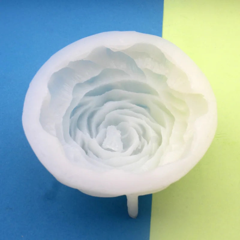 Large Peony Flower Silicone Candle Mold Diy Handmade 3D Rose Candle