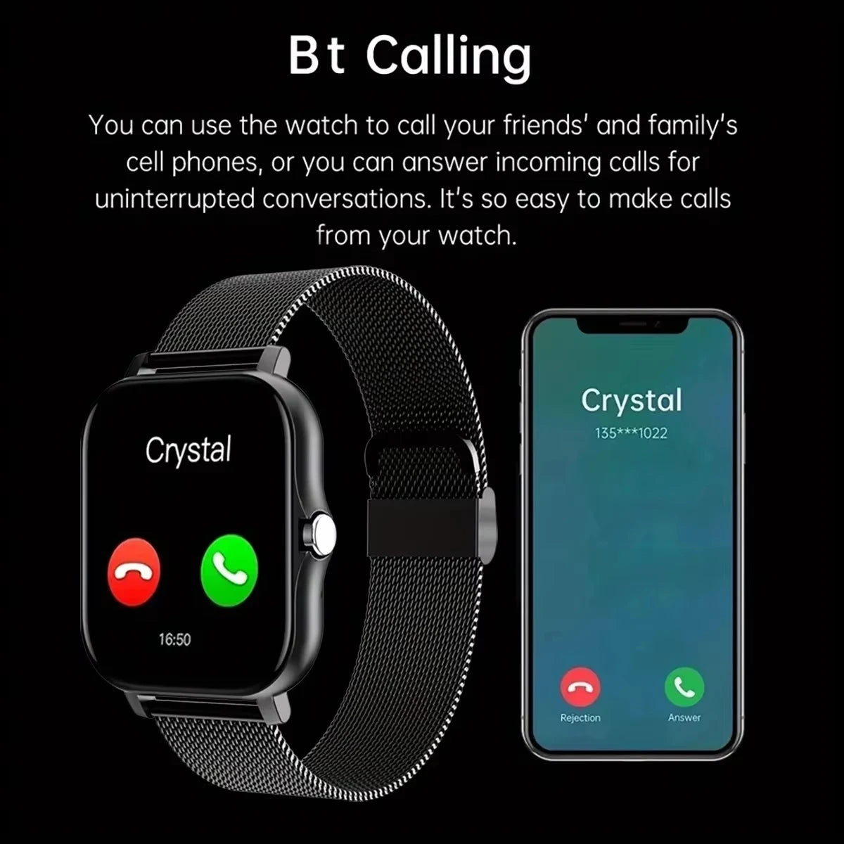 LAXASFIT 2025 New Smart Watch for Men Women Gift Full Touch Screen