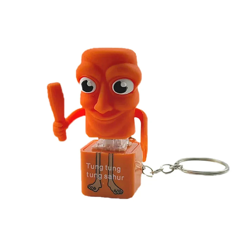 Stick man Tung tung tung Tungtungtung Anime Wooden Keychain Stick Man