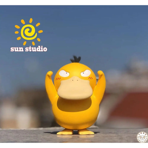 Pokemon Psyduck Figure Anime Peripheral Cute Duck Handmade Model