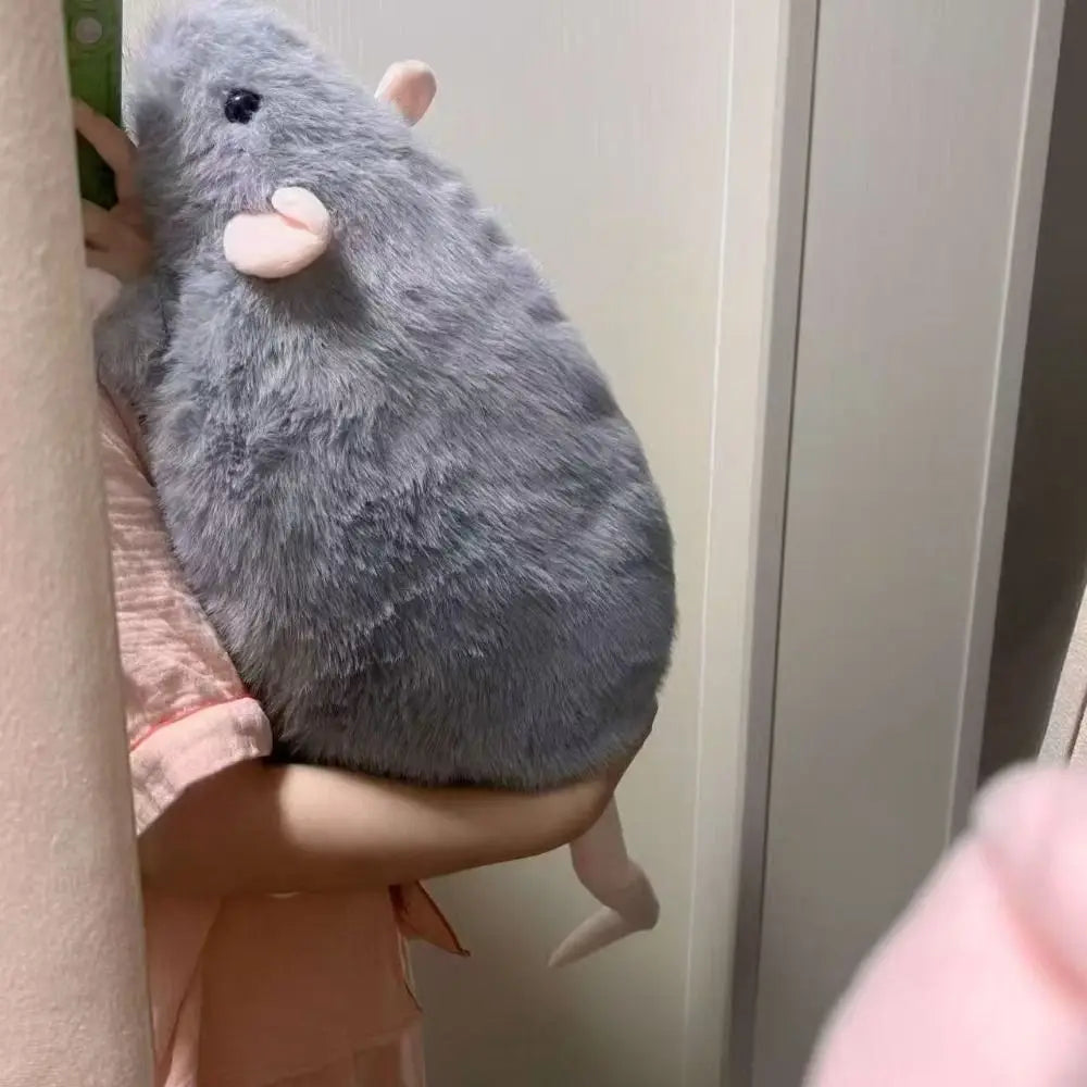 Cute 35/50cm Mouse Doll Plush Oversized Flower Branch Rat Doll Cartoon