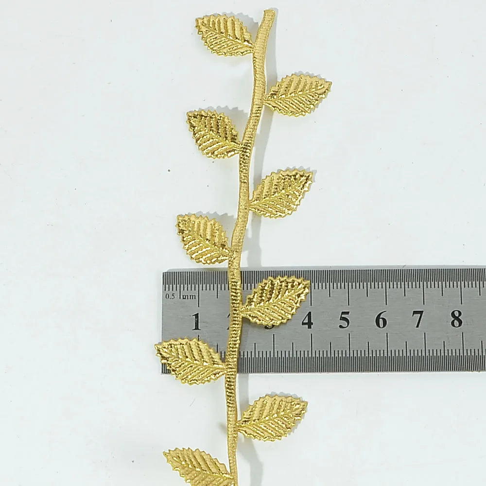 5M Gold Leaves Vine Artificial Silk Leaf Wreath Home Handmade